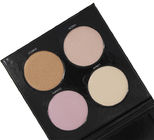High Pigment Face Makeup Highlighter Palette 4 Color Mineral Material